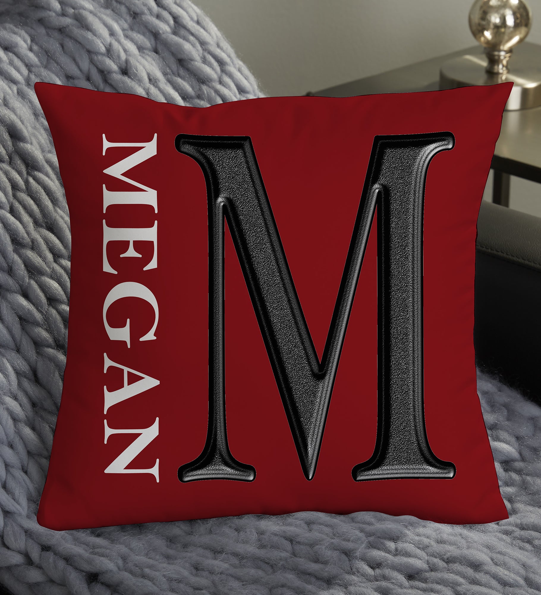 Monogram Personalized Throw Pillow